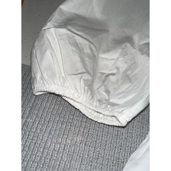 & Other Stories Midi Smocked Bows Bodice Tiers Peasant Beach Boho White S NWT - Picture 11 of 12